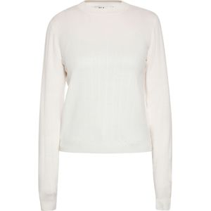 Sidona Gebreid vest  wolwit