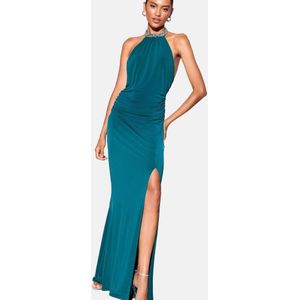 Lipsy Avondjurk  saffier / transparant