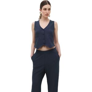 No Matter What Gilet  navy / wit