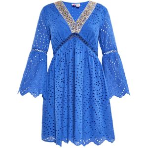 IZIA Zomerjurk  royal blue/koningsblauw / goud