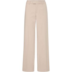 PULZ - Bindy - Pantalon - Beige - Loosefit - High Waist