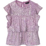 Pailletten Top - Kapmouwen - Regular Fit