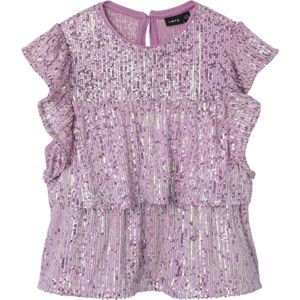 Pailletten Top - Kapmouwen - Regular Fit