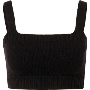 florence by mills exclusive for ABOUT YOU Gebreide top 'Spruce Up'  zwart