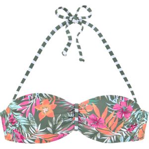 VENICE BEACH Bikinitop  pastelgroen / oranje / pink / wit