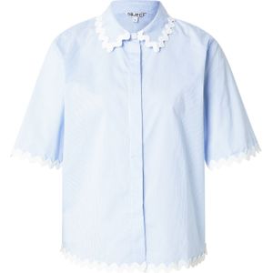 OBJECT Blouse 'Fie'  lichtblauw / wit