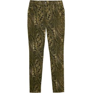 MADELEINE Broek  goud / kaki / zwart