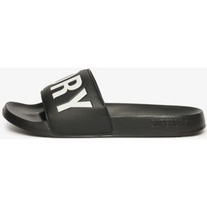 Superdry - Poolslippers - Zwart - Gevoerd - Comfortabel Voetbed