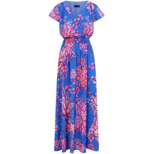 HotSquash - Zomerjurk - Blauw - Wikkel Design - Maxi Lengte