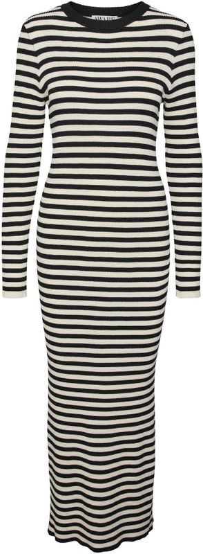 Vmopal - Lange Jurk - Gebreide Jurk - O-hals - Lange Mouwen - Regular Fit
