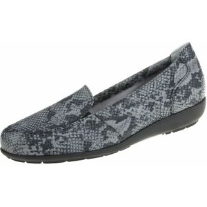 Natural Feet Instappers 'Matilda'  antraciet / zwart