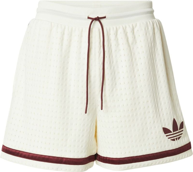 ADIDAS ORIGINALS - Broek - Bordeaux - Loosefit - Taille met Trekkoord