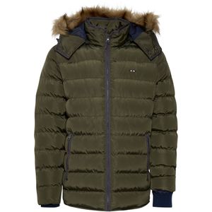 FQ1924 Winterjas 'AKSEL'  olijfgroen / donkergroen