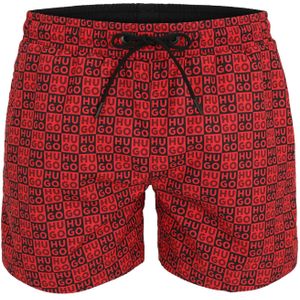 HUGO Zwemshorts 'Aaron'  rood / zwart