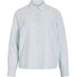 VILA Blouse 'VIDARMA'  lichtblauw / wit