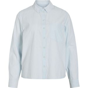 VILA Blouse 'VIDARMA'  lichtblauw / wit