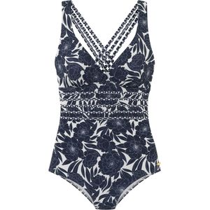 Look - Gedessineerd Badpak - Marine - Recycling-Polyamide