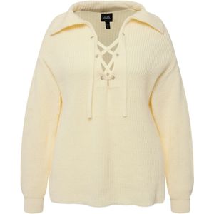 Ulla Popken Trui  pasteelgeel