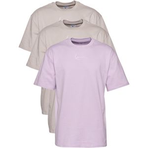 Karl Kani Shirt  nude / orchidee / wit