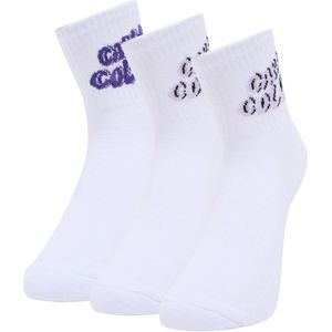 Carlo Colucci Sokken 'Ellinger'  lila / wit