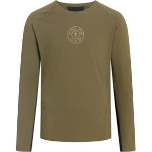 GOLD´S GYM APPAREL Functioneel shirt 'GREG'  olijfgroen / zwart