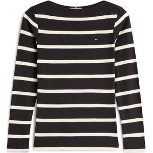 TOMMY HILFIGER Shirt  zwart / wolwit