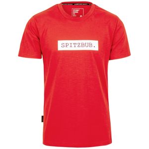 SPITZBUB Shirt 'Udo'  rood / wit
