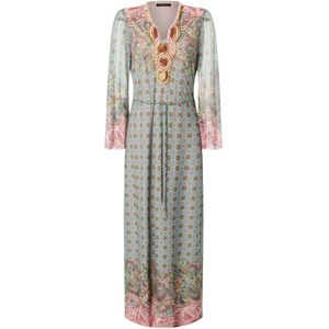Ana Alcazar Jurk 'Zikosa'  turquoise / grijs / rosa / merlot