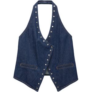 Pull&Bear Top  donkerblauw