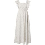 Jurk - Gebloemd - Ruches - Regular Fit - Vierkante Hals