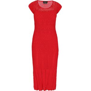 faina Gebreide jurk 'Fashion Look'  rood