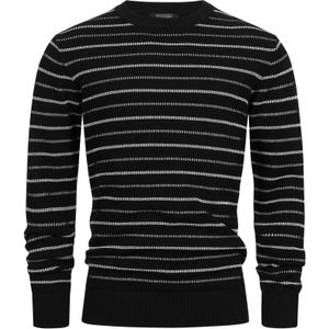 INDICODE JEANS Trui  zwart / wit