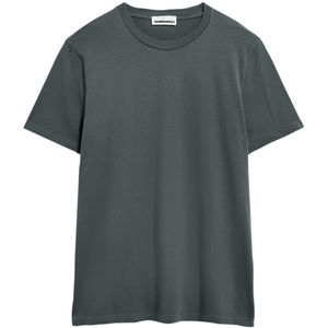 ARMEDANGELS - JAMES - Shirt - Donkergrijs - Kwartmouw - Ronde Hals