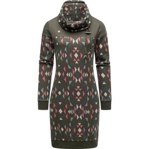 Ragwear Jurk 'Chlloe Aztec'  blauw / mintgroen / spar / pitaja roze