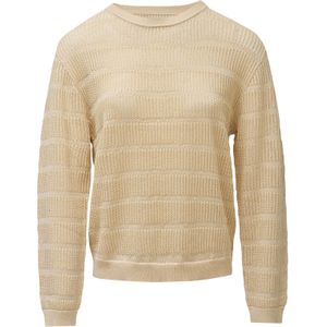 Salsa Jeans - Metallic Threaded - Trui - Goud - Regular Fit