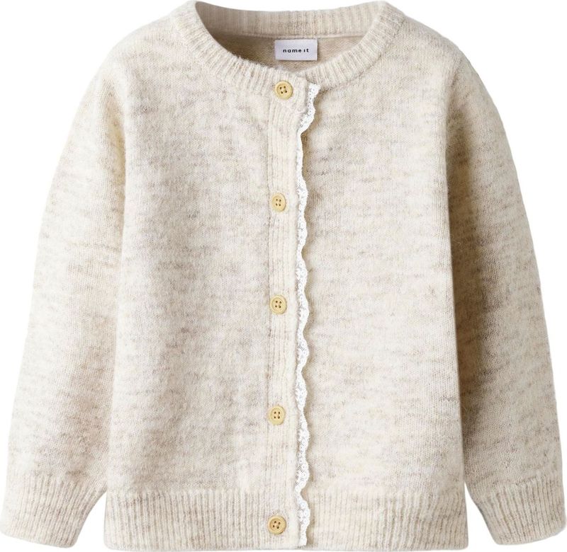 Gebreide Cardigan - Lange Mouwen - O-hals - Regular Fit