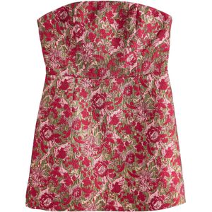 Next Jurk  groen / rosa / grenadine