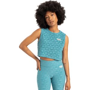 Quiksilver - The Wine Tank - Crop-top - Brittany Blue - 75% Katoen - 25% Polyester