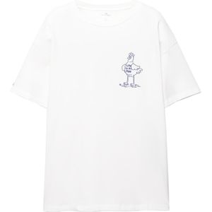 Pull&Bear Shirt  navy / wit