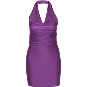 faina Cocktailjurk  purper