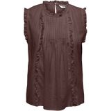 ONLY - ONLKieran - Blouse - Chocoladebruin - Mouwloos