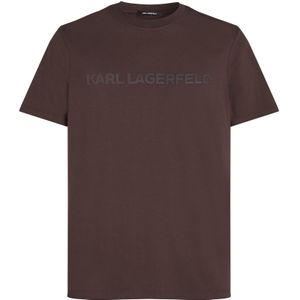 Karl Lagerfeld Shirt  donkerbruin / grijs / wit