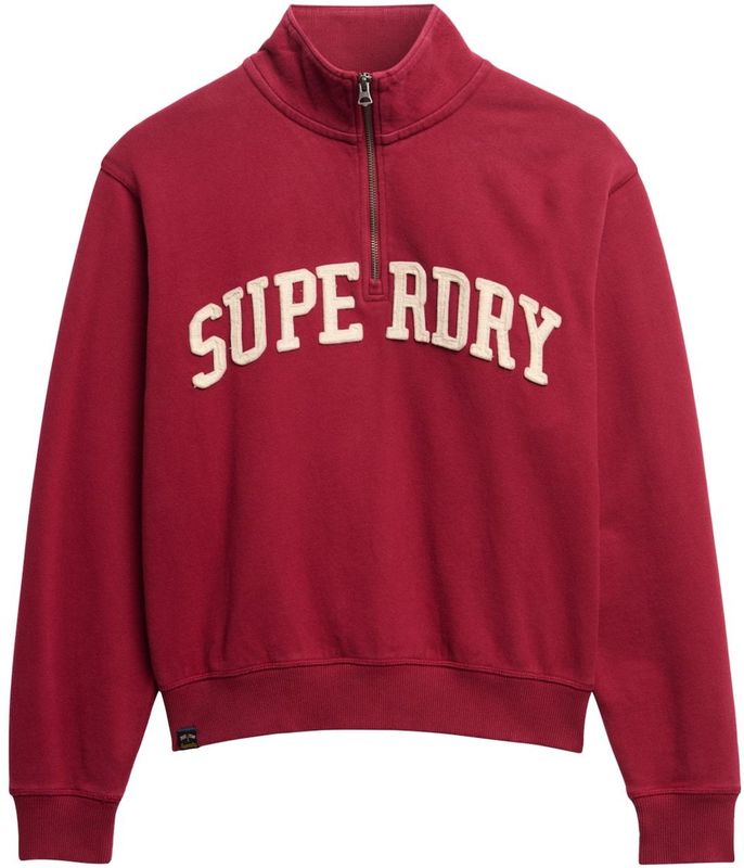 Superdry Sweatshirt 'Essentials'  rood / wit