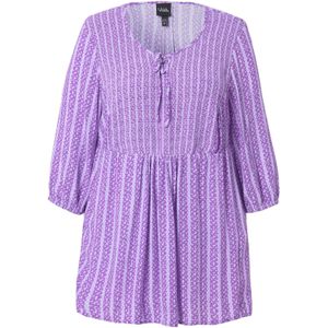 Ulla Popken Tuniek  lila / natuurwit