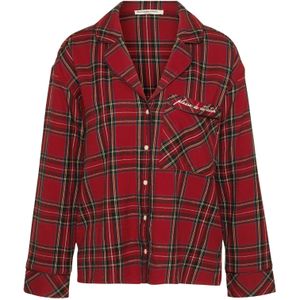 Abercrombie & Fitch Slaapshirt  blauw / rood / donkerrood / wit