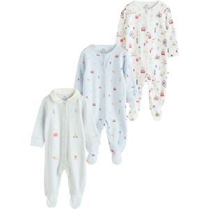 Next Nachtkledij  pastelblauw / oranje / lichtrood / wit