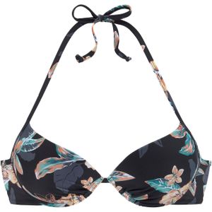 Look - Gedessineerd - Bikinibovenstuk - Zwart - Met Beugel