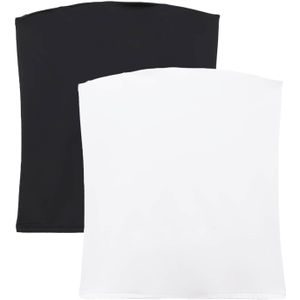 Pull&Bear Top  zwart / wit