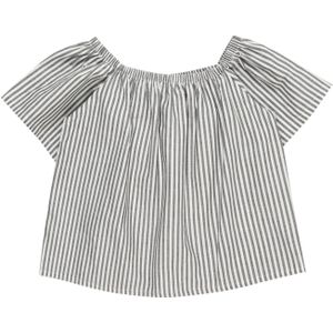 NAME IT Blouse 'Deniza'  grijs / wit