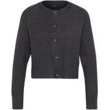 Only Petite Gebreid vest 'ONLKATIA'  donkergrijs